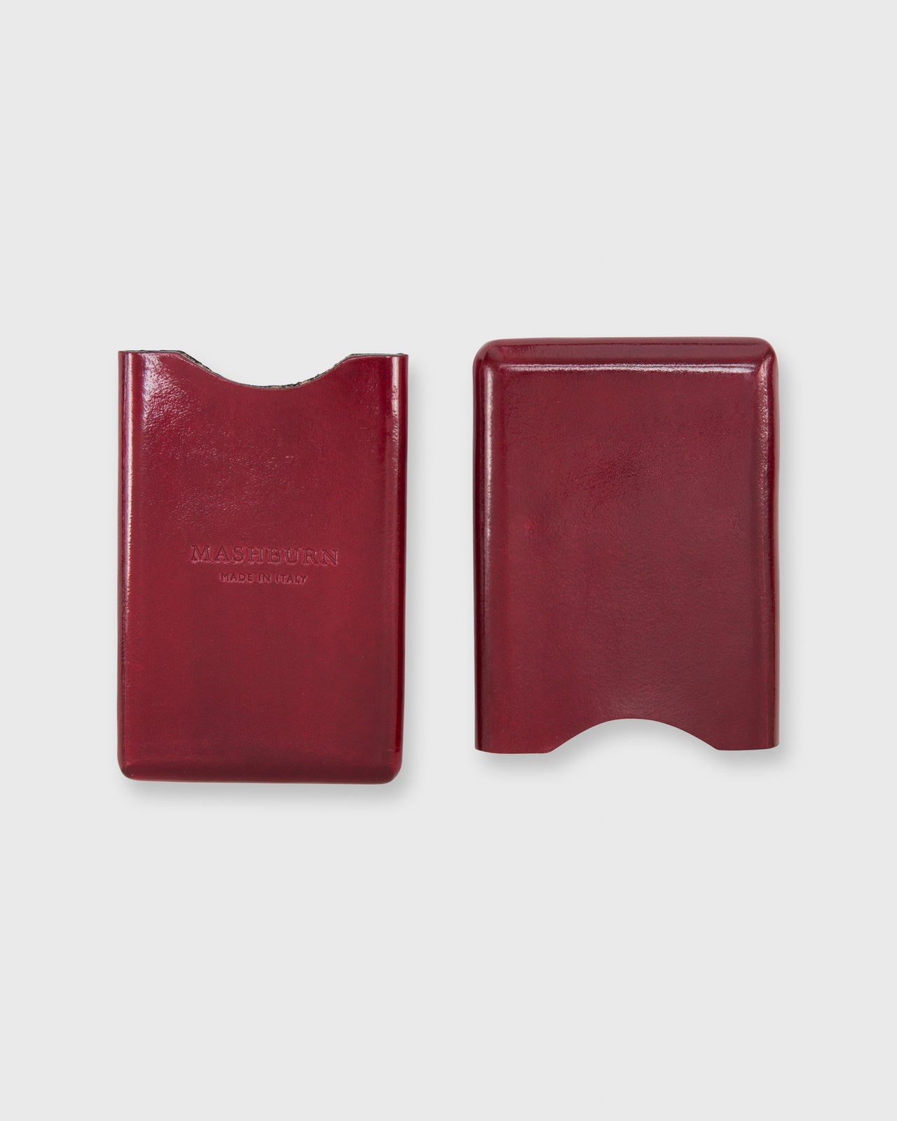 Card Case Dark Red Leather