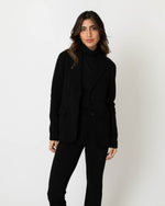 Load image into Gallery viewer, Parker Jacket in Black Wool Pique
