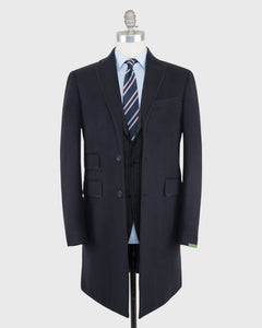 Kincaid No. 3 Topcoat Navy Wool Flannel