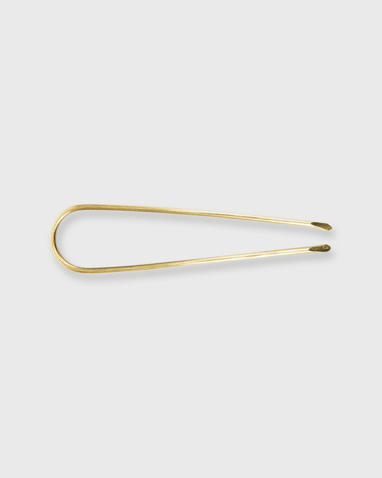 Slim Hair Hook Brass