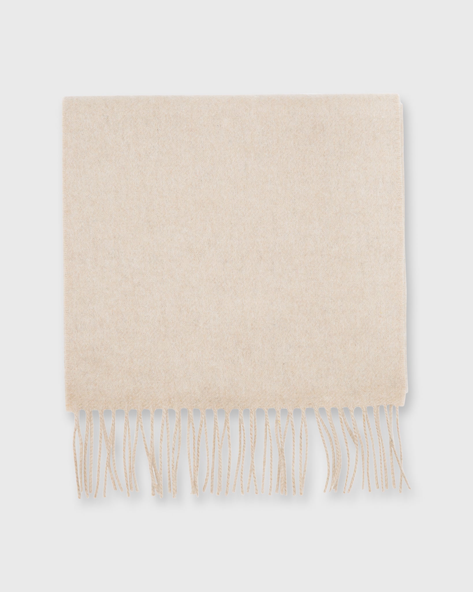 Solid Cashmere Scarf Natural