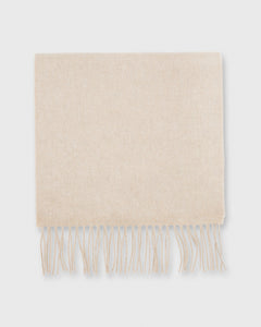 Solid Cashmere Scarf Natural