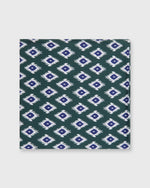 Load image into Gallery viewer, Cotton Print Pocket Square Forest Aztec
