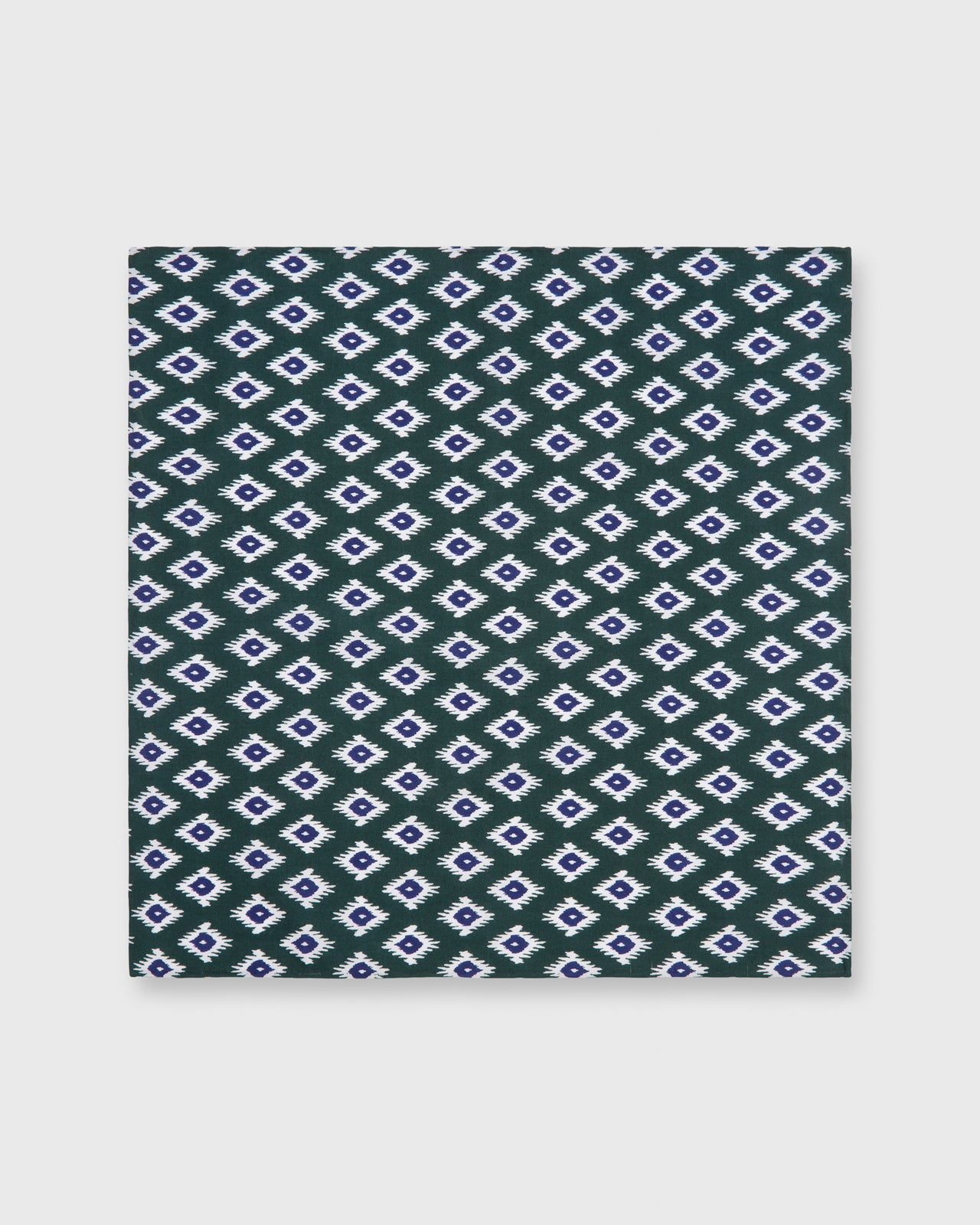 Cotton Print Pocket Square Forest Aztec