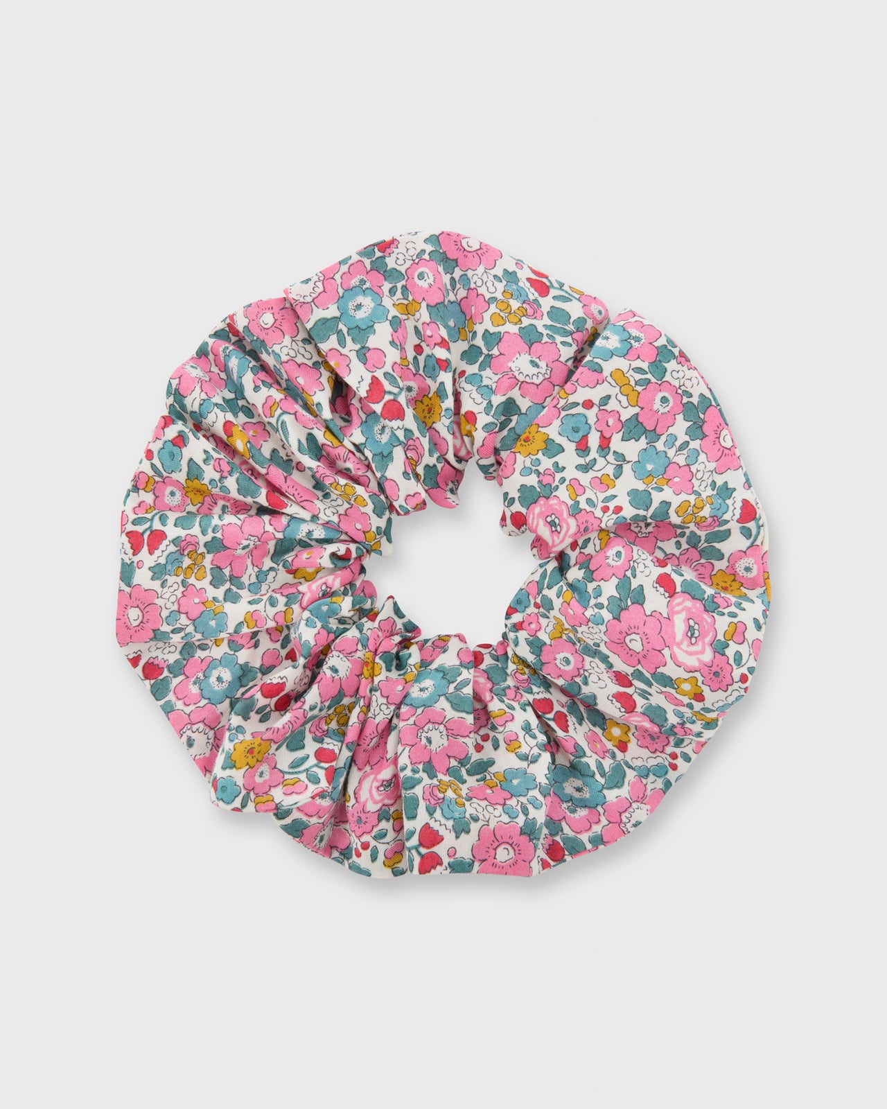 Large Scrunchie Pink Betsy Ann Liberty Fabric