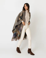 Load image into Gallery viewer, Reversible Double-Faced Cape in Lovat Scottish Heritage Lambswool
