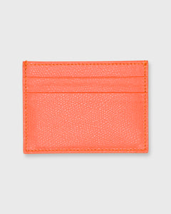 Card Holder in Orange Leather