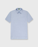 Load image into Gallery viewer, Short-Sleeved Polo in Sky Blue Oxford Pique
