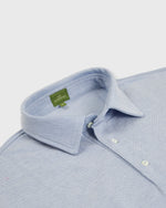 Load image into Gallery viewer, Short-Sleeved Polo in Sky Blue Oxford Pique
