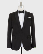 Load image into Gallery viewer, Virgil No. 3 Shawl Collar Tuxedo in Black Wool with Silk Grosgrain Trim
