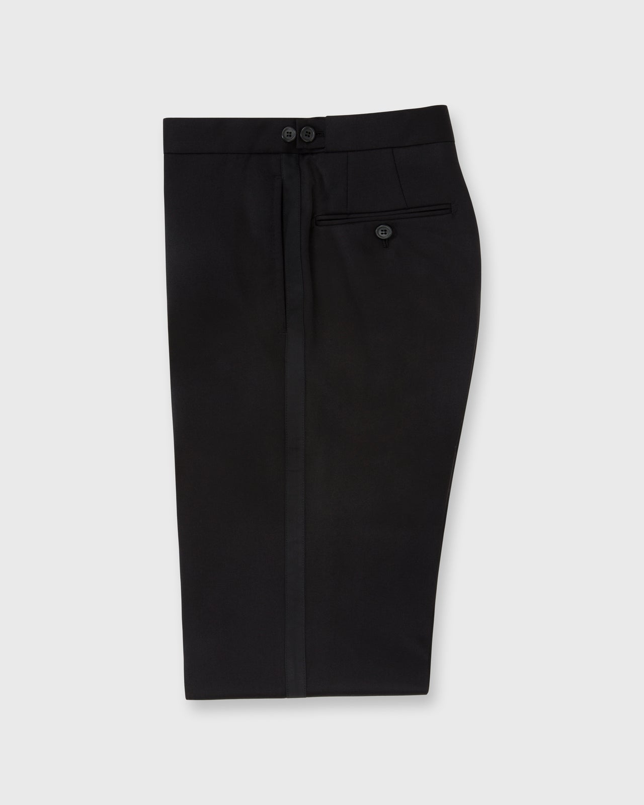 Virgil No. 3 Shawl Collar Tuxedo in Black Wool with Silk Grosgrain Trim