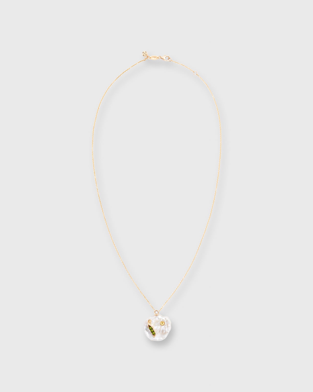 Sweet Pea Pendant Necklace Pearl/Diamond/Sapphire