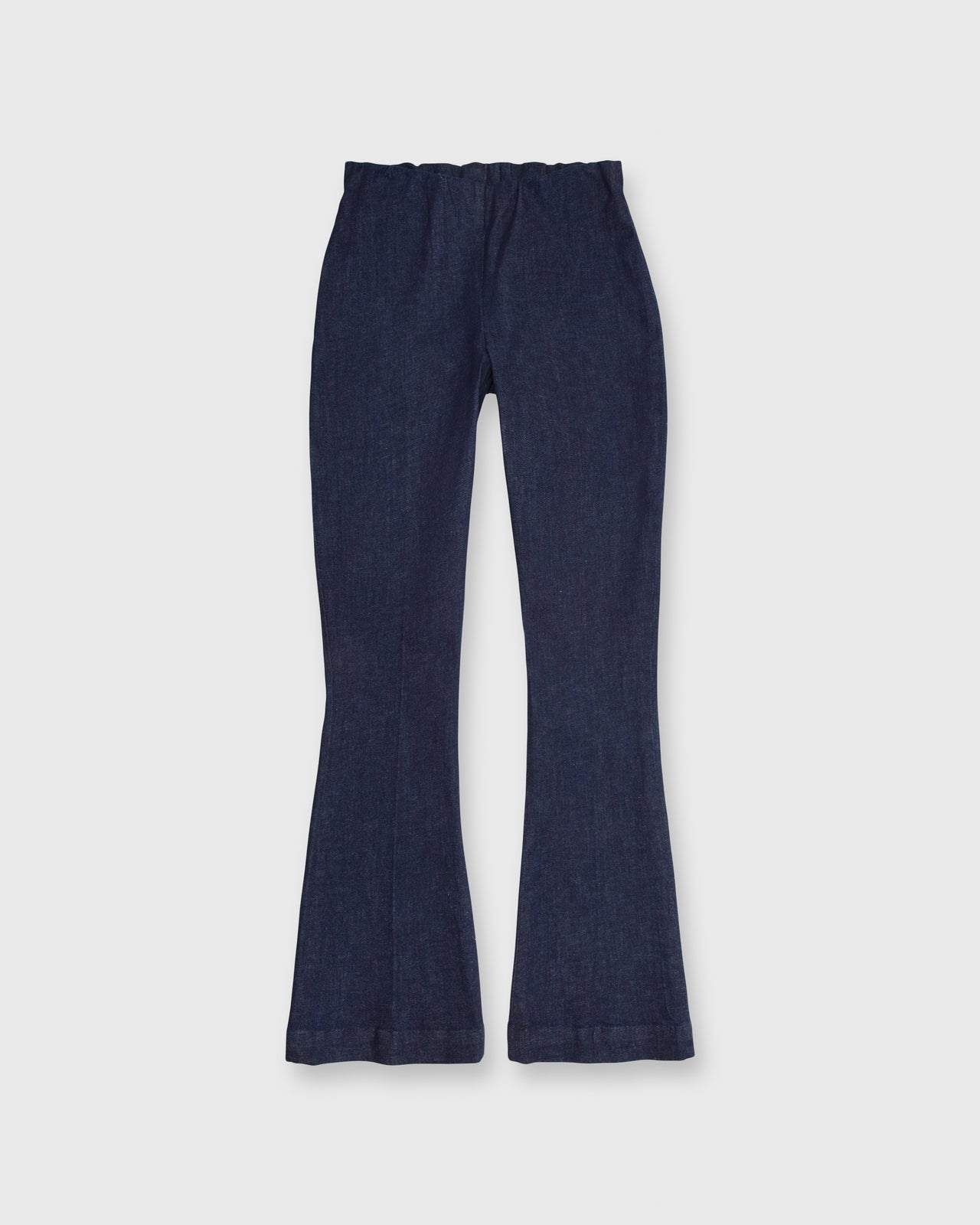 Faye Flare Cropped Pant Indigo Stretch Denim