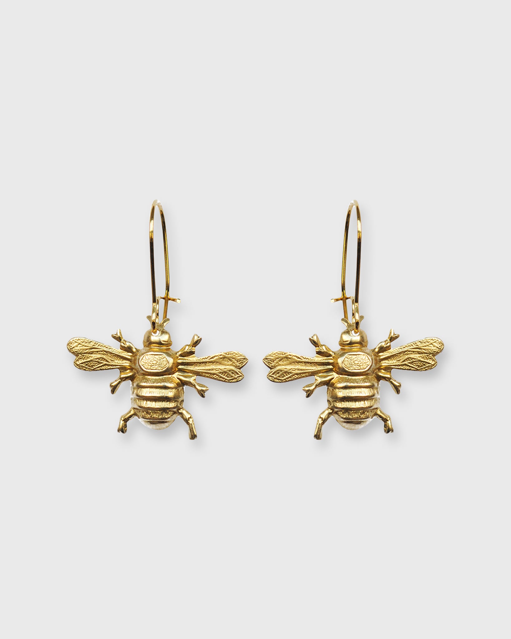 Wee Bee Earrings Brass