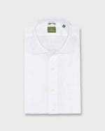 Load image into Gallery viewer, Slim Fit Spread Collar Sport Shirt White Poplin
