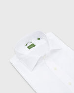 Load image into Gallery viewer, Slim Fit Spread Collar Sport Shirt White Poplin
