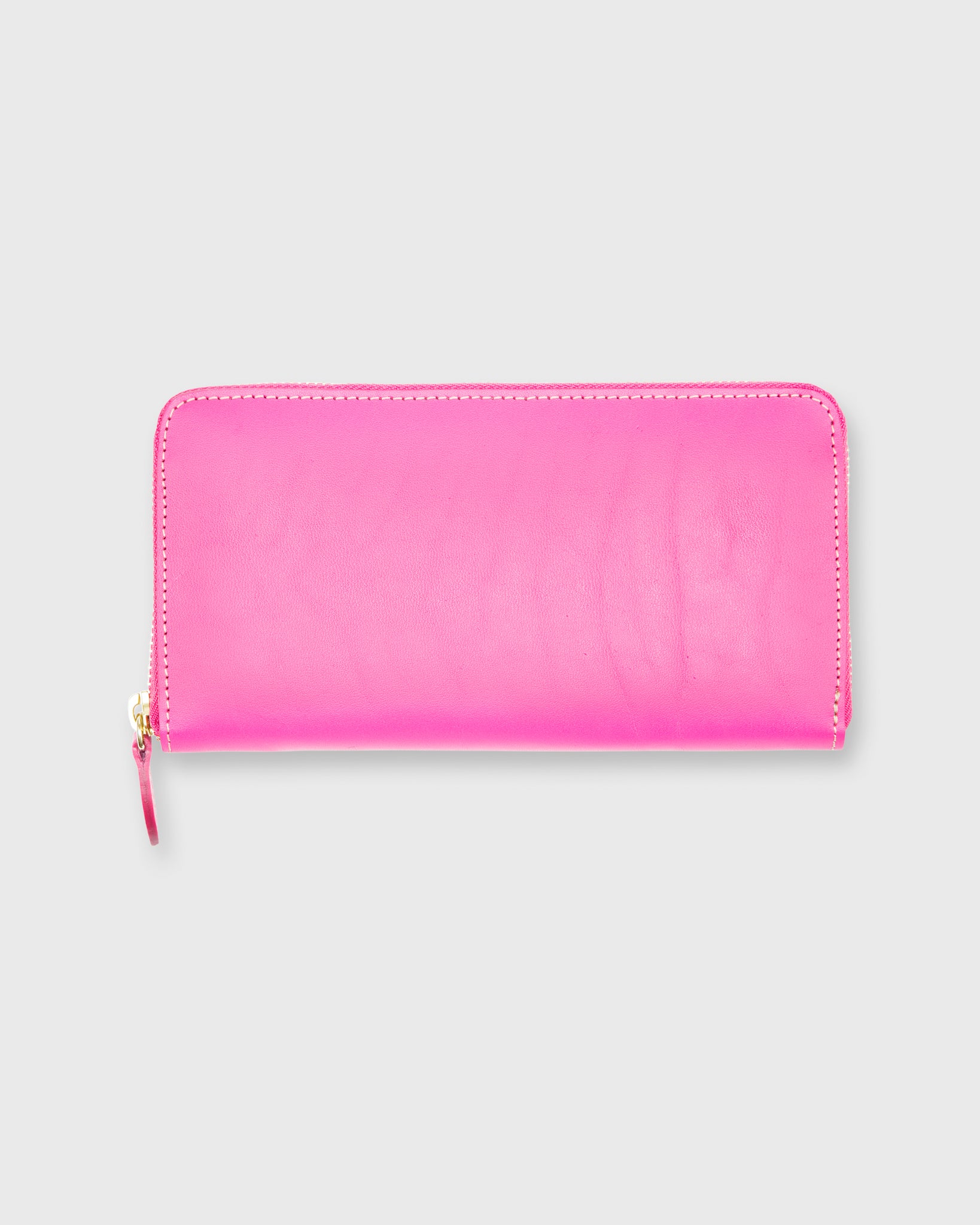 Zip Wallet Bright Pink Leather