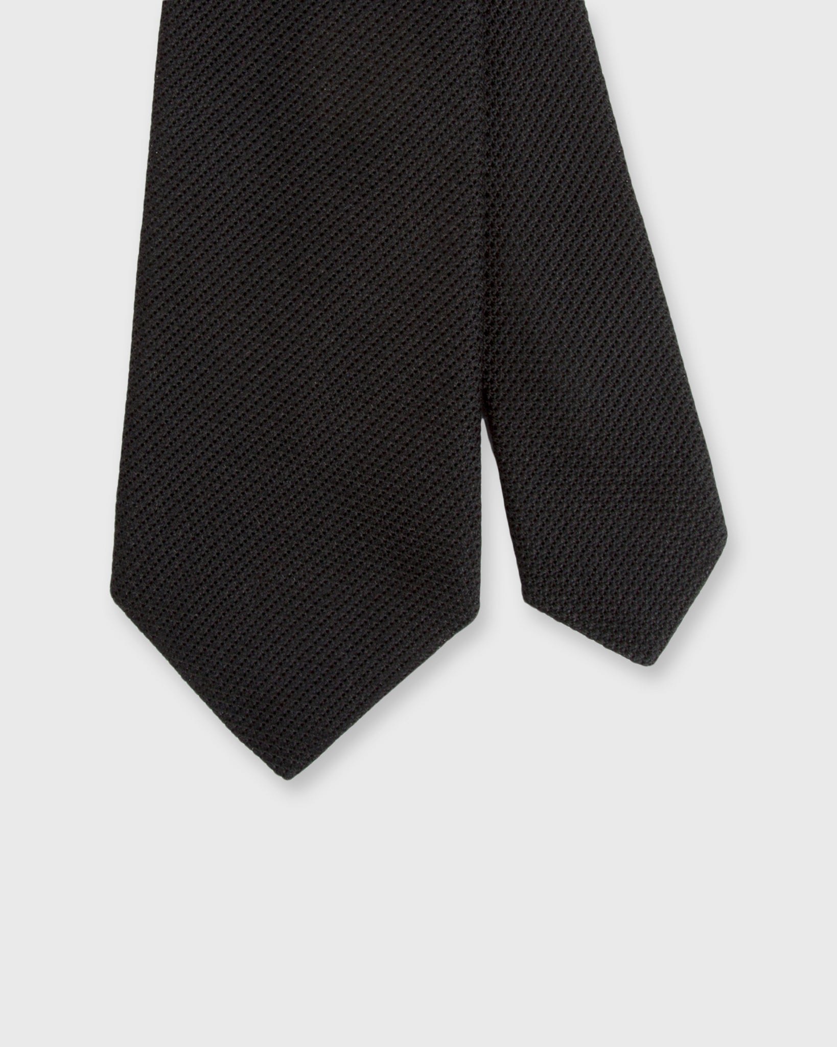 Silk Fino Grenadine Tie Black
