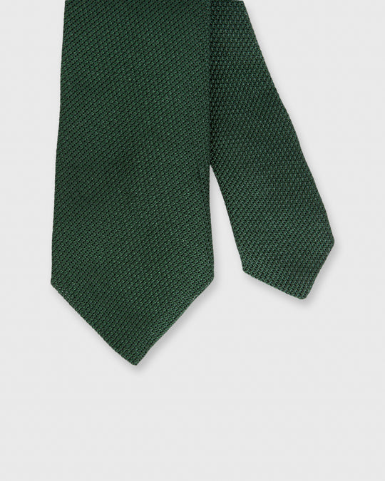 Silk Fino Grenadine Tie Hunter Green