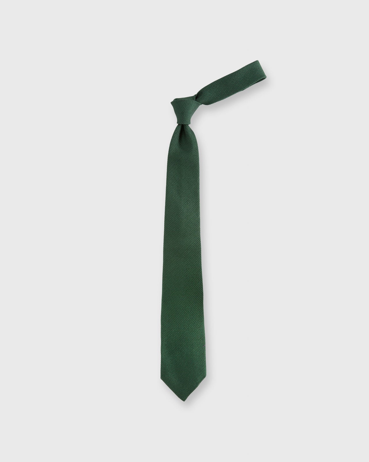 Silk Fino Grenadine Tie Hunter Green