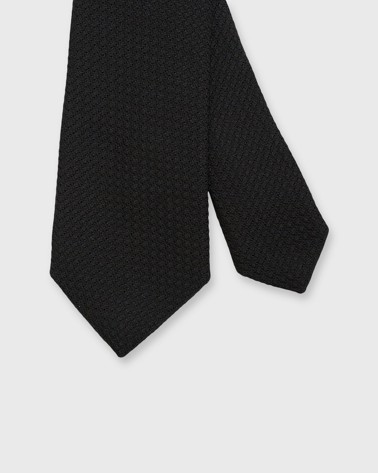 Silk Grosso Grenadine Tie Black