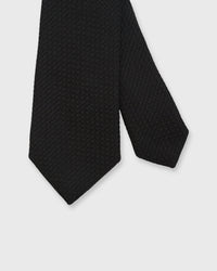 Silk Grosso Grenadine Tie Black