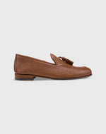 Load image into Gallery viewer, Nassau Tassel Loafer Tobacco Pebble Grain Leather
