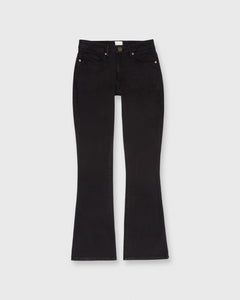 Flare Cropped 5-Pocket Jean in Black Stretch Denim | Shop Ann Mashburn