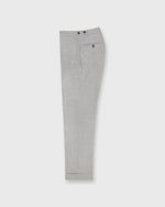 Load image into Gallery viewer, Pleated Dress Trouser Light Grey Rustic Tropical Wool
