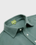 Load image into Gallery viewer, Short-Sleeved Polo Dark Spruce Pima Pique
