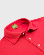 Load image into Gallery viewer, Short-Sleeved Polo Red Pima Pique
