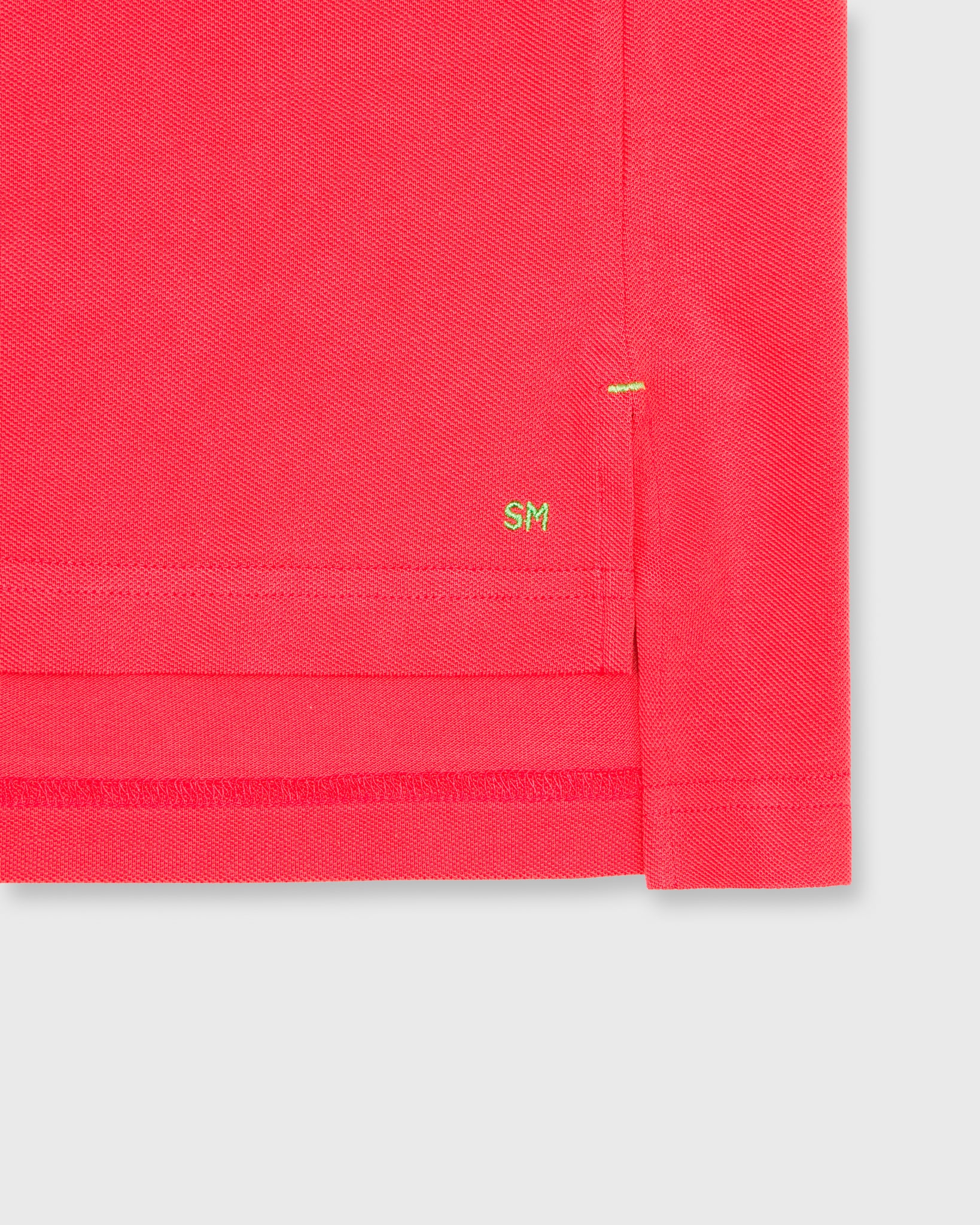 Short-Sleeved Polo in Red Pima Pique | Shop Sid Mashburn