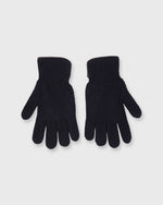 Load image into Gallery viewer, Cashmere-Lined Waffle Knit Gloves Navy Merino
