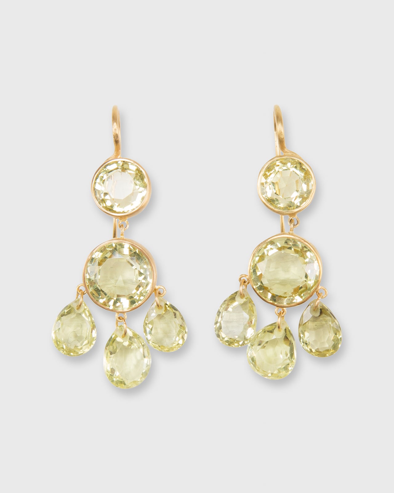 Gabrielle d'Estrees Earrings Lemon Quartz