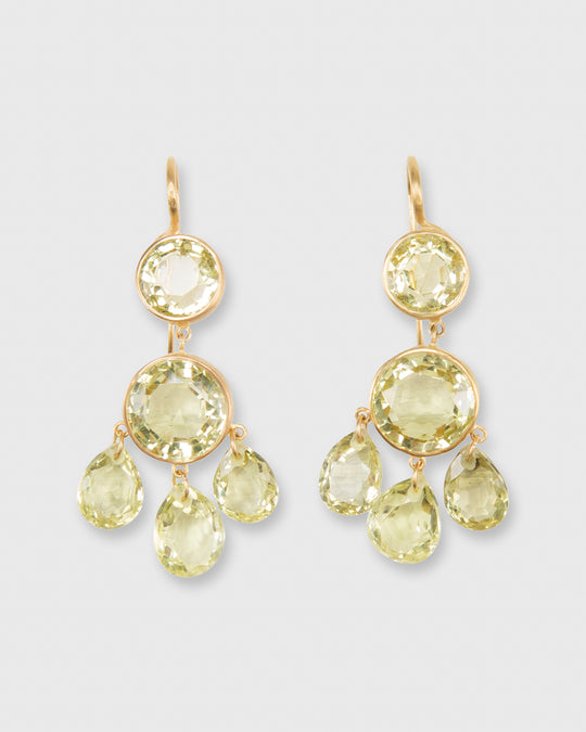Gabrielle d'Estrees Earrings Lemon Quartz