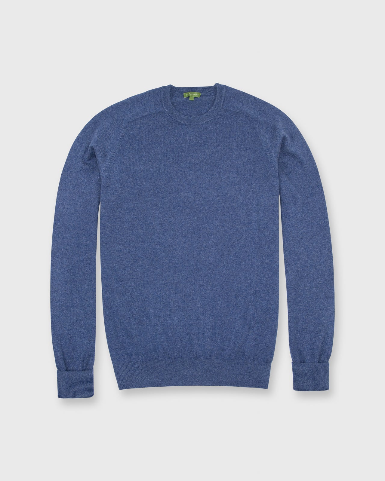 Classic Crewneck Sweater Heather Blue Cashmere