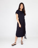 Load image into Gallery viewer, Lena Dress Navy Ponte Knit
