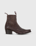 Load image into Gallery viewer, Short Cowboy Boot Brown Python
