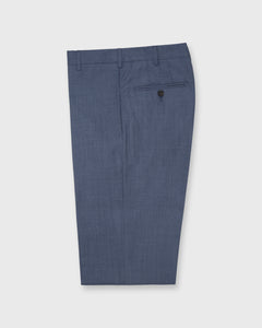 Dress Trouser in Steel Blue Wool Hopsack