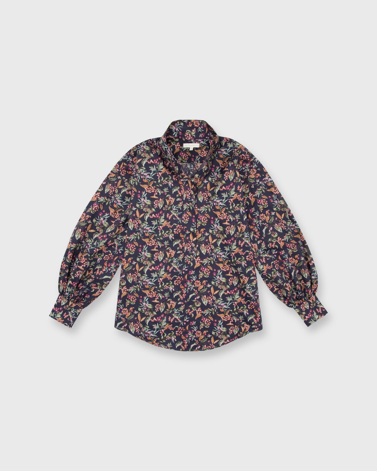 Anaya Popover Shirt Berry Bittersweet Liberty Fabric