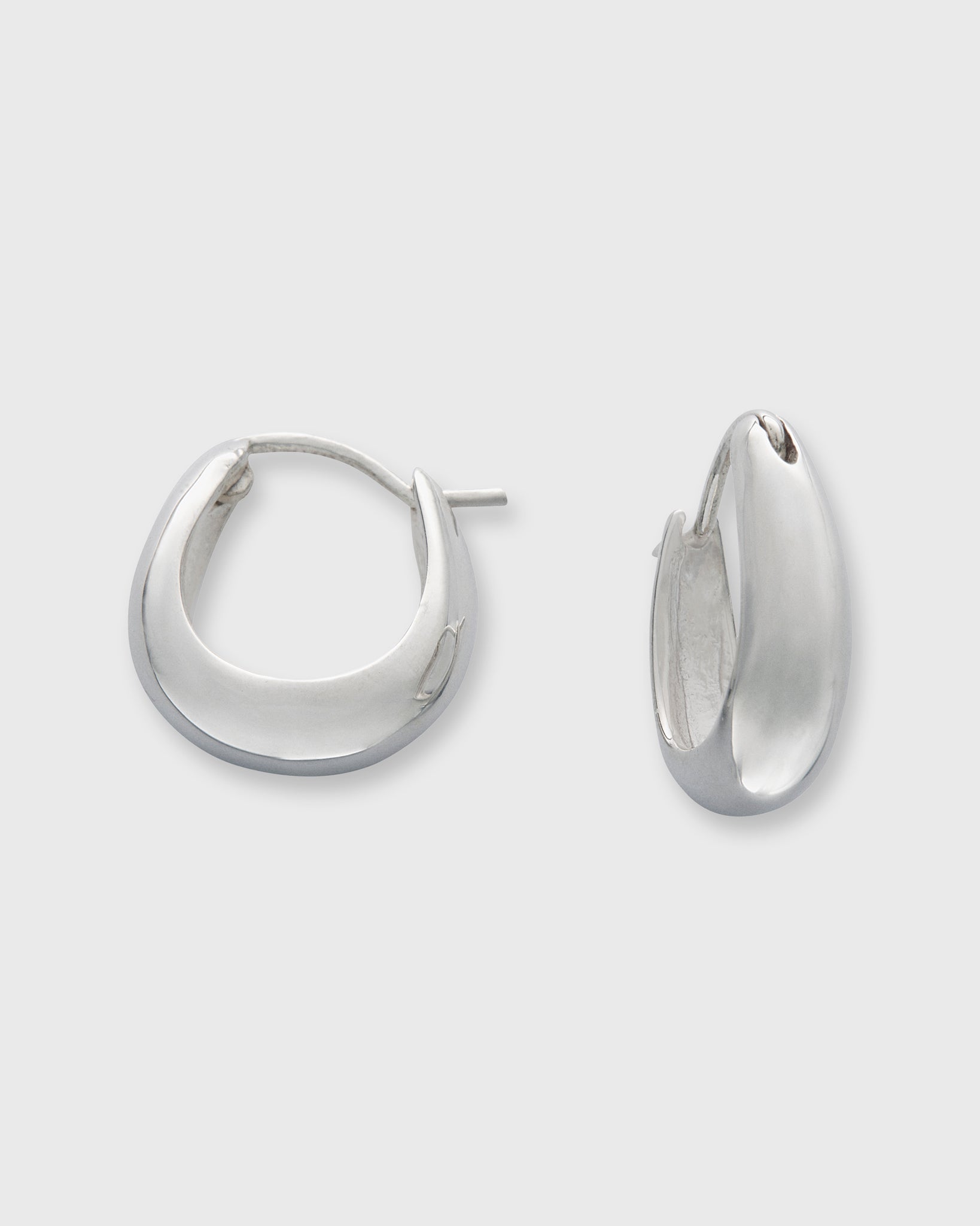 Small Hoop Earrings in Sterling Silver