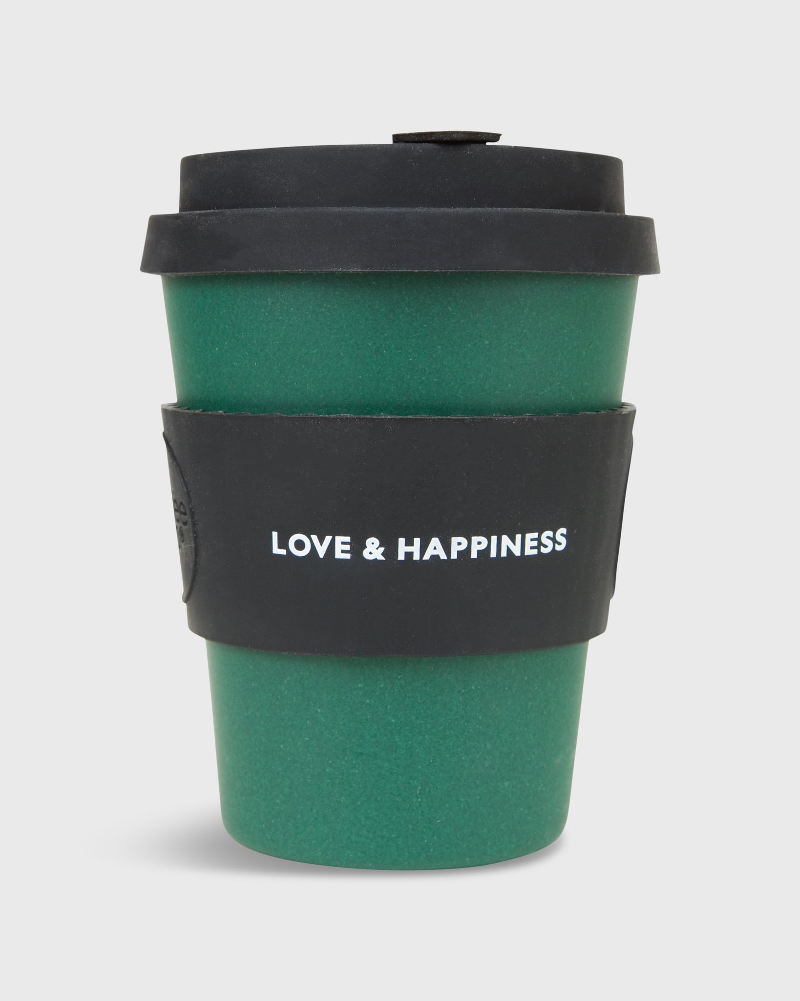 12 oz. Reusable Coffee Cup Green/Black