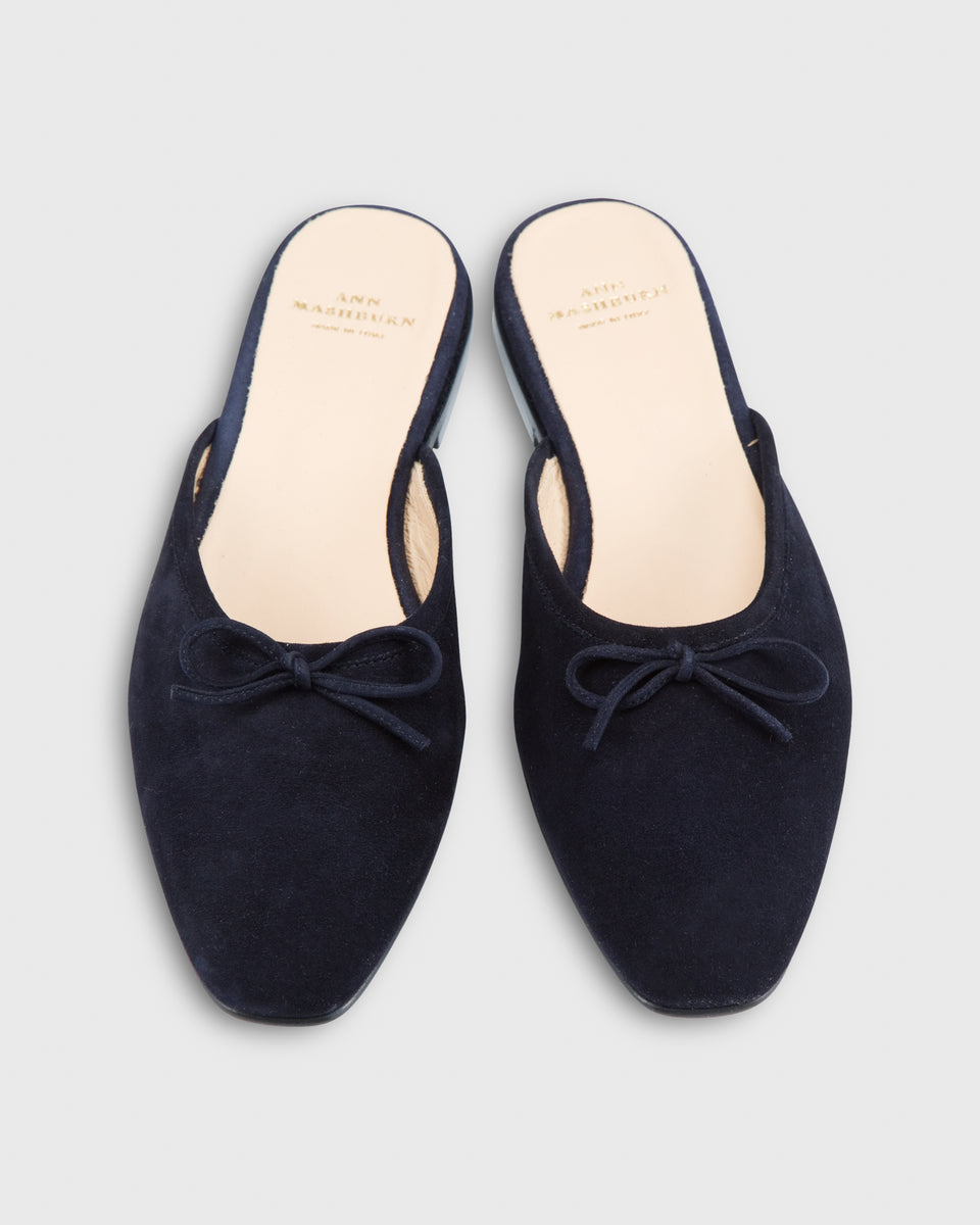 Joy Mule Navy Suede