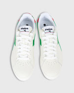 Load image into Gallery viewer, Game L Low Sneaker White/Meadow Green
