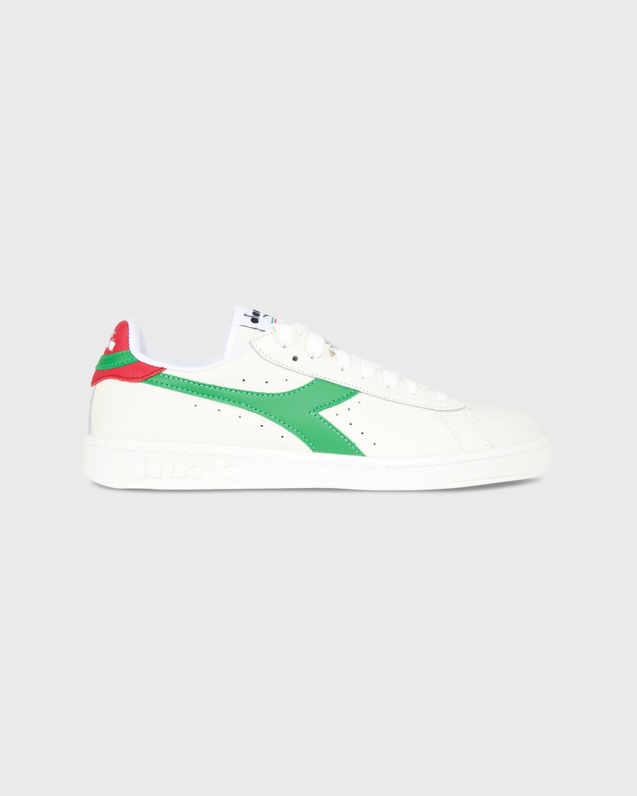 Game L Low Sneaker White/Meadow Green