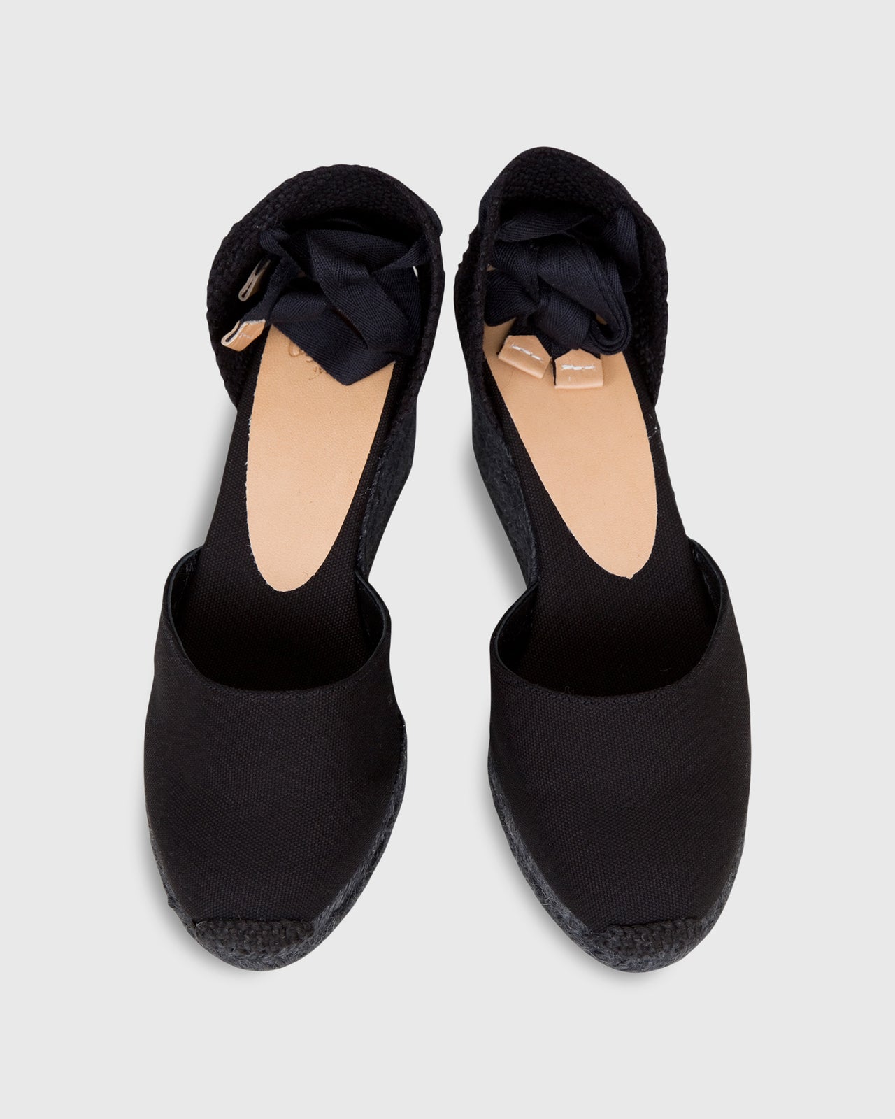 Low Carina Espadrille Black Canvas/Black Jute