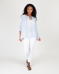 Calypso Shirt Blue/White Stripe