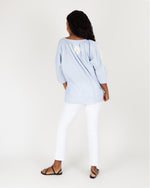 Load image into Gallery viewer, Calypso Shirt Blue/White Stripe
