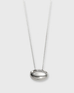 Bean Drop Necklace Sterling Silver