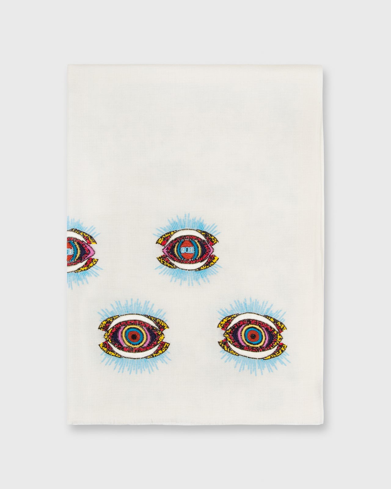 Eyes On You Scarf Ivory/Multi